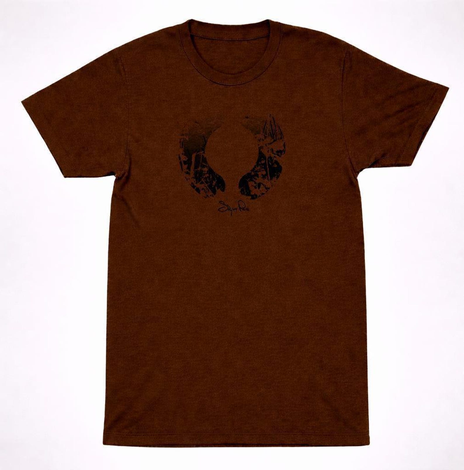 Sigur Rós Boom Abstract Circle Symbol Tee: Minimal Post Rock Aesthetic, Earth Tone (Organic Cotton, Unisex Sizes) 2XL