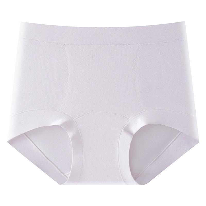 Class A Women's Seamless High Waist Antibacterial Cotton Panties - Extra Long Crotch, Breathable, Comfortable, Hip Lifting, Light Tummy Control.
