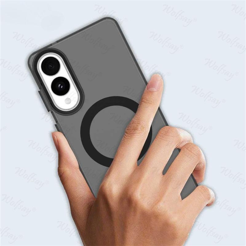 Case For Samsung Galaxy S25 Edge Case Samsung S25 Ultra S25+ Magnetic Adsorption Wireless Charge Cover For Samsung S25 Edge Case