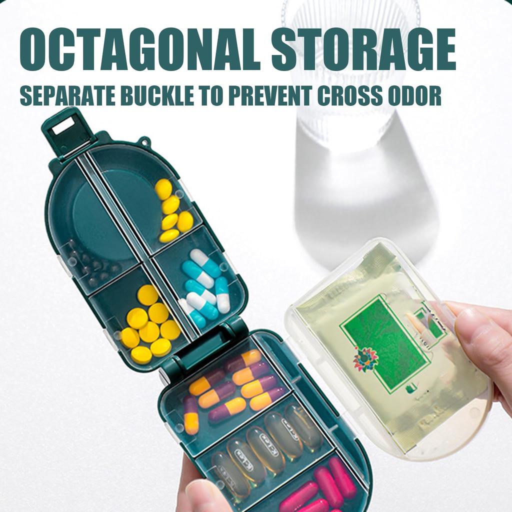 Dual-purpose Medicine Box Effortless To Use Supplies BPA Free Enhanced and Upgraded Version Pill Cutter And Storage Box