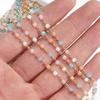1 Meter Kristallwürfel Perlenkette Macaron Bunt Böhmisch Quadratische Perlenkette für Halsketten Armbänder Schmuckherstellung DIY