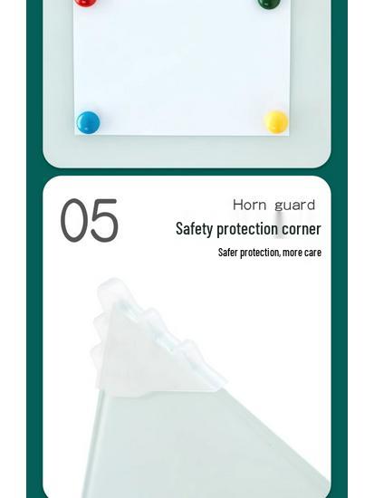 Wall-Mounted Magnetic Tempered Glass Whiteboard for Office & Teaching