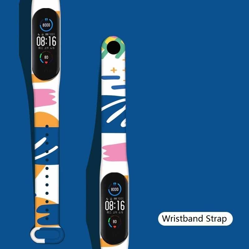 Barevné silikonové řemínky na hodinky Náhradní řemínek pro Mi Band 8 7 3 4 Měkký řemínek na náramku Příslušenství pro řemínek MI Band 5 6 7 NFC