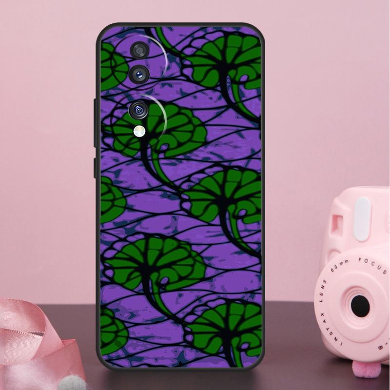African Wax Pattern Fabric Funda For Honor Magic 6 Pro 5 Lite 10 50 70 90 Honor X8a X9a X8b X9b X7 X8 X9 X6a X7a Case