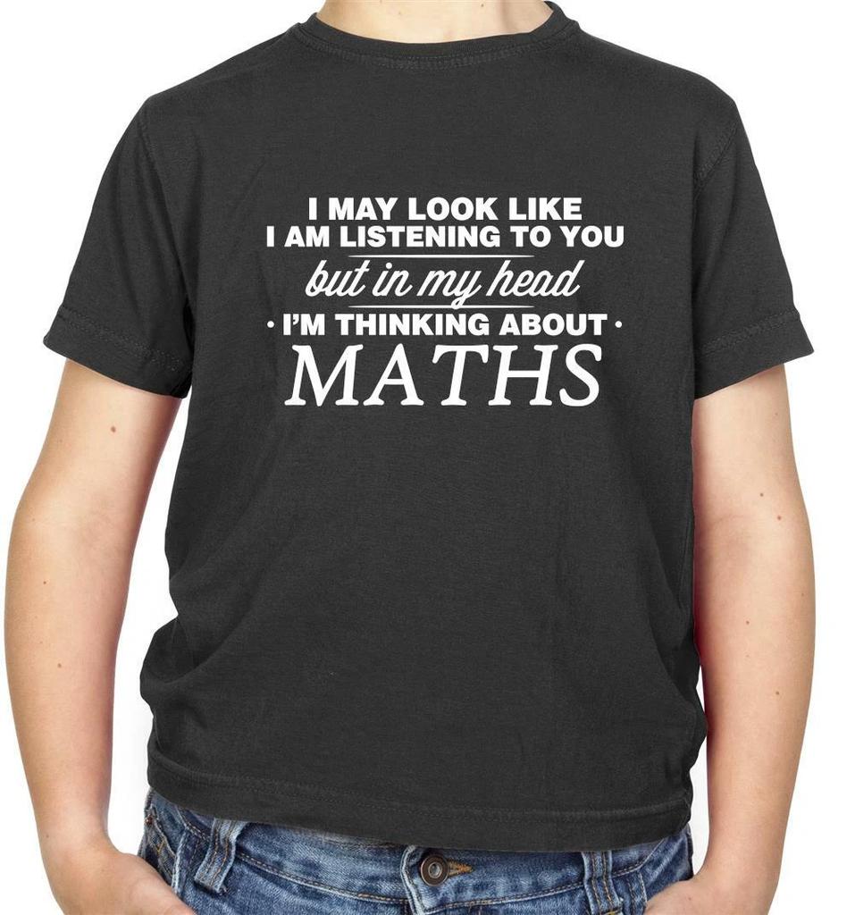 In My Head I'm Maths Kids T-Shirt - Mathematician - Mathematics - Math - Nerd