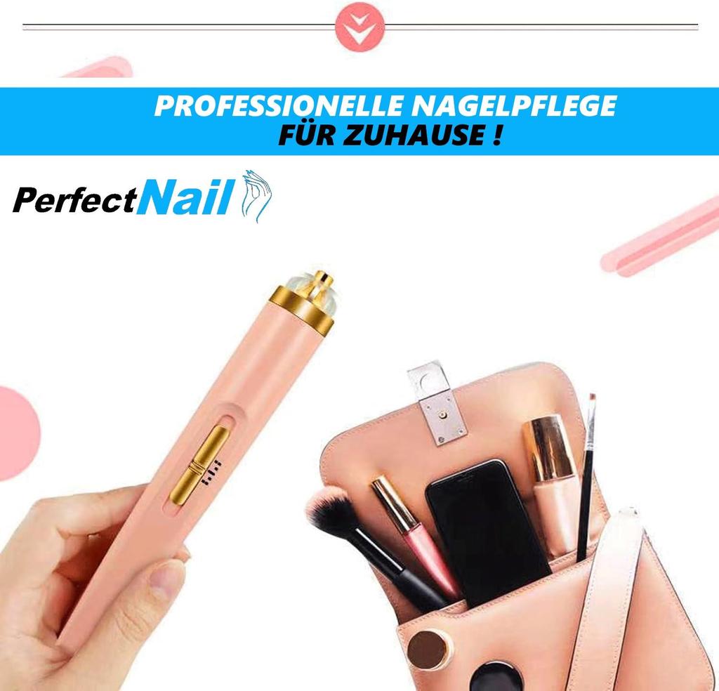 PerfectNail Elektrisches Maniküre Set Pediküre Nagelfräser Nagelfeile elektrisch