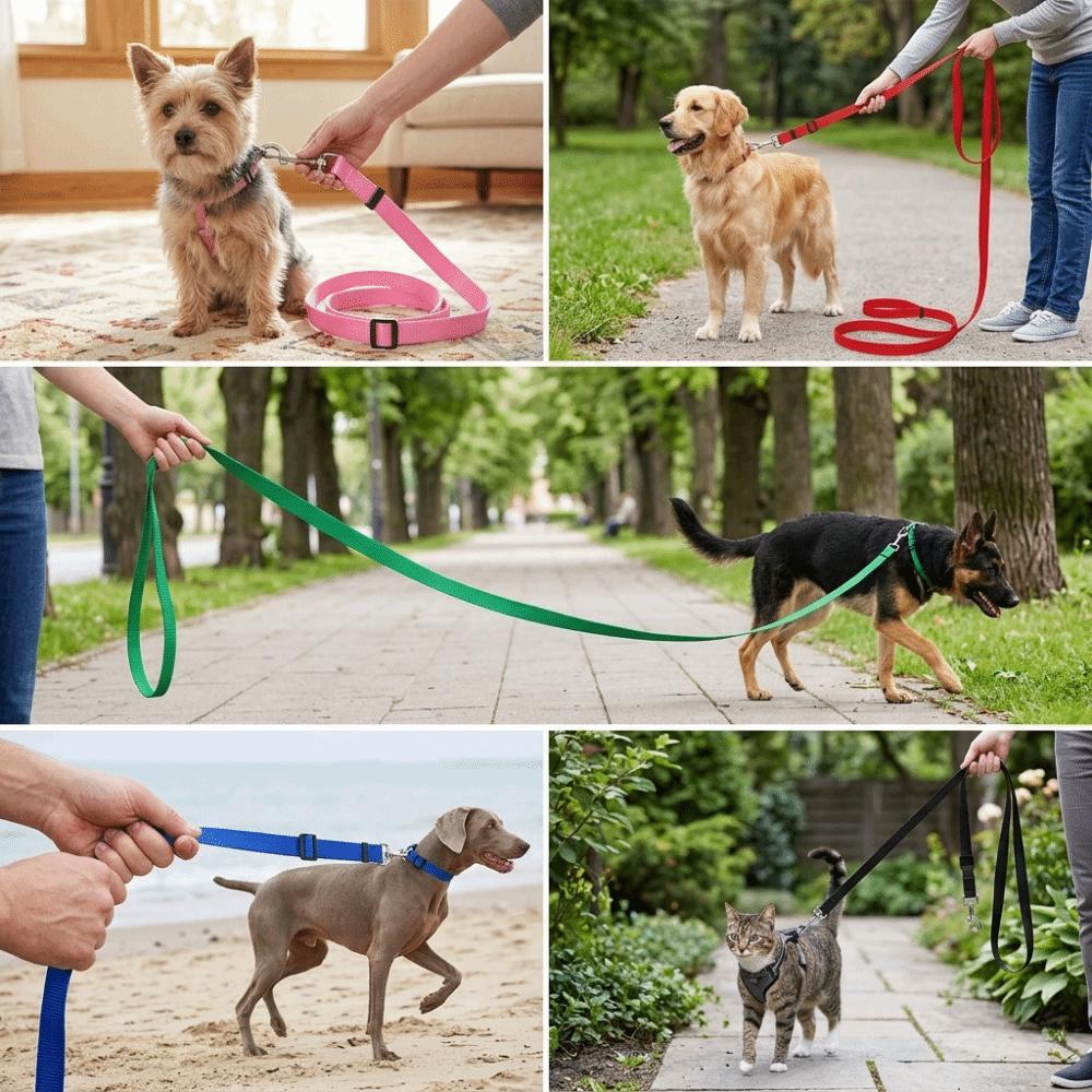 

2cm Width Long Dog Leash 10m Length Dog Tracking Leash Dog Training Lead Outdoor Walking розовый