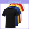 Solid Color Men Women Plain T Shirts With Airy Cotton Fabric And Short Sleeves