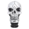 Skull Gear Shift Head Resin Shifter Knob Car Transmission Shifting Stick Handle for Most Manual Vehicles Silver