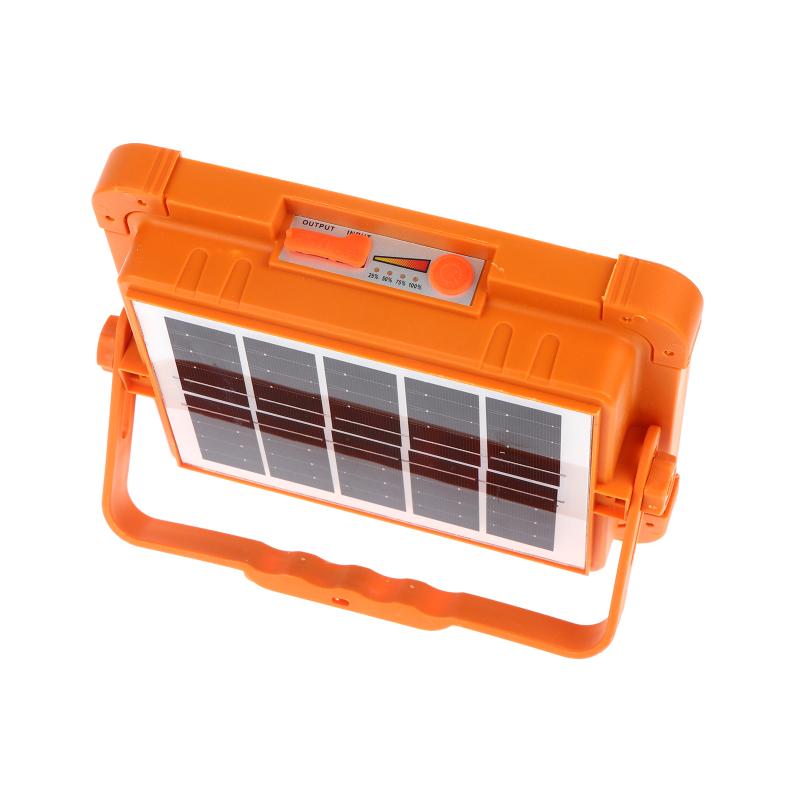 Led Solar Usb Charging Emergency Waterproof Floodlight Portable Outdoor Camping Night Market Stall Lighting
