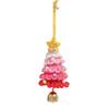 Knitted Christmas Tree Hanging Pendant Decoration With Bell Accent Party Car Interior Decoration