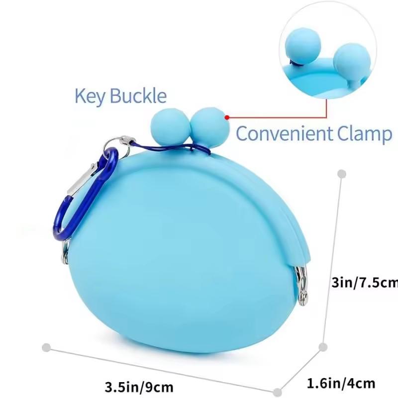 Portable Multi-Functional Silicone Fashionable Dog Treat Pouch for Training Outdoor Multi-functional Pet Snack Bag with Clip