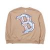 New MLB Boston Red Sox Sweatshirt Unisex Khaki 3AMTB1344-43BGL