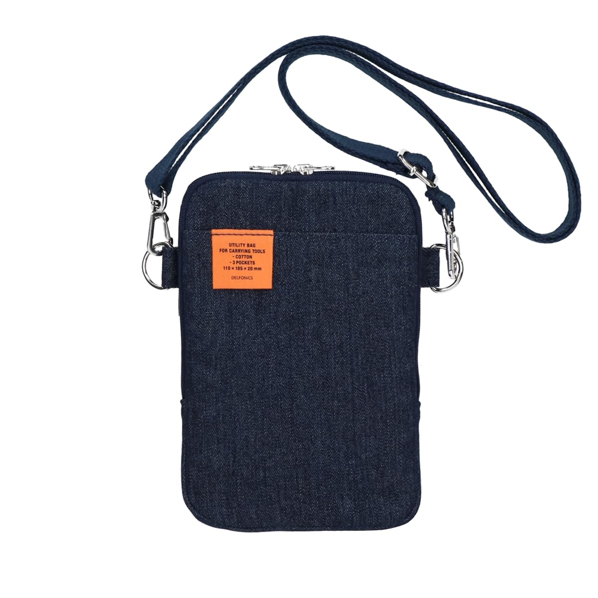 

Delfonics Inner Carrying Smartphone Bag, Denim Shoulder Bag (Dark Blue)
