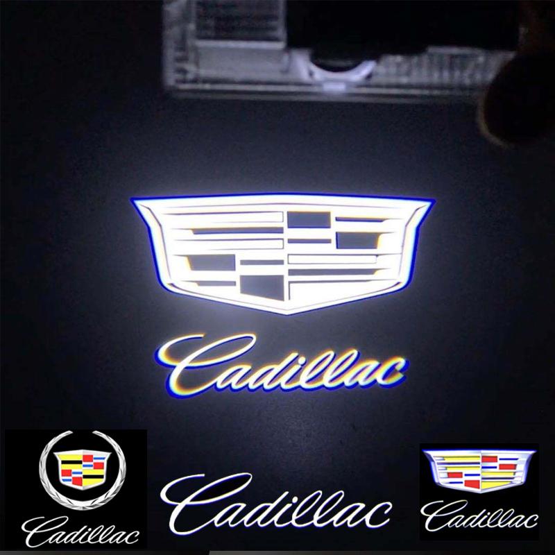2PCS for Cadillac Logo SRX XT4 XT5 XT6 ATS XTS CTS CT6 Car Light Door Welcome Ghost Shadow Projector Lamps Ghost Courtesy Lamp