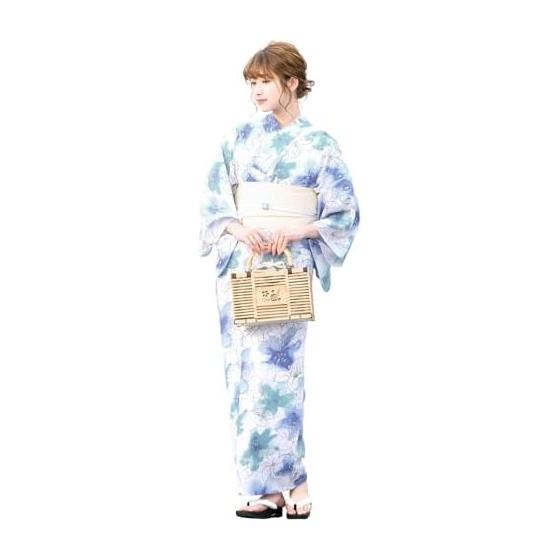 [SOUBIEN] Soubien Yukata 2 Piece Set (Yukata/Half Width Obi) Women s Floral Modern Summer