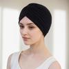 European & American Pleated Hijab and Watermelon Turban