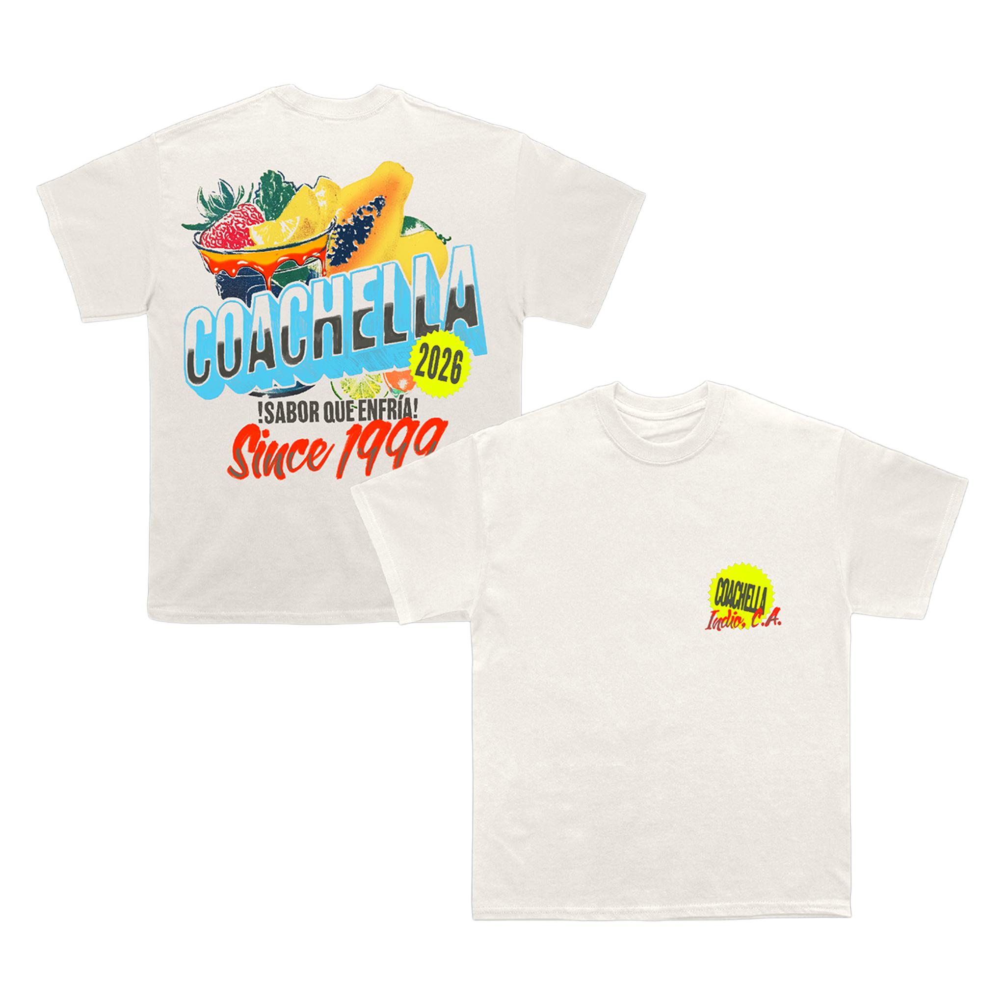 

2026 Coachella Music Festival Tshirt Unisex and Women Summer Cotton Clothing Fashion Hiphop Y2K Round Neck Short Sleeved Tops L