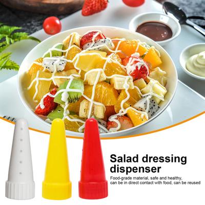 Spender Piping Tip Food Grade PP wiederverwendbare Salat Sauce Sirup Marmelade Ketchup Squeeze Flasche Düse