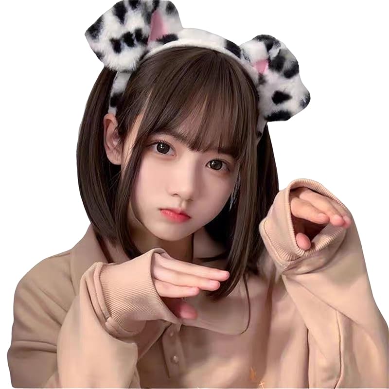 

[LIKENNY] dog ears headband floppy ears cosplay props fluffy ears animal ears dog ears hair accessories Watching baseball disguise costume dance