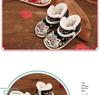 Girls' Ancient Style Embroidered Cotton Hanfu Shoes - Comfortable Slip-On, Thickened Cloth