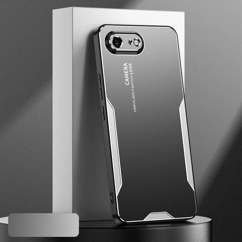 Для iPhone 16E 16 E роскошный алюминиевый сплав металлический противоударный бампер камера защитный чехол для телефона для iPhone 16e SE 4 5G SE4 чехол for iPhone 16E серебряный