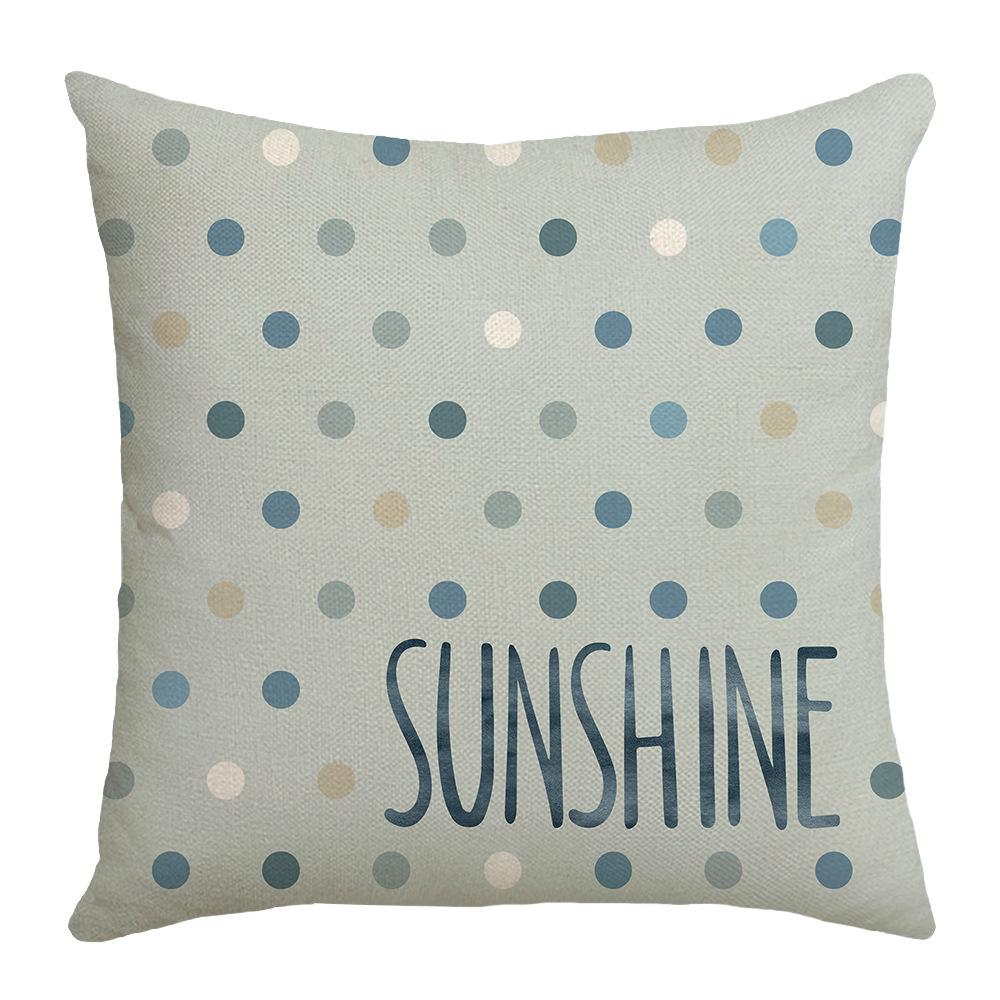 New Spring and Summer Pillow Case Small Fresh Modern Simple Plant Ocean Shell Home Pillow Case