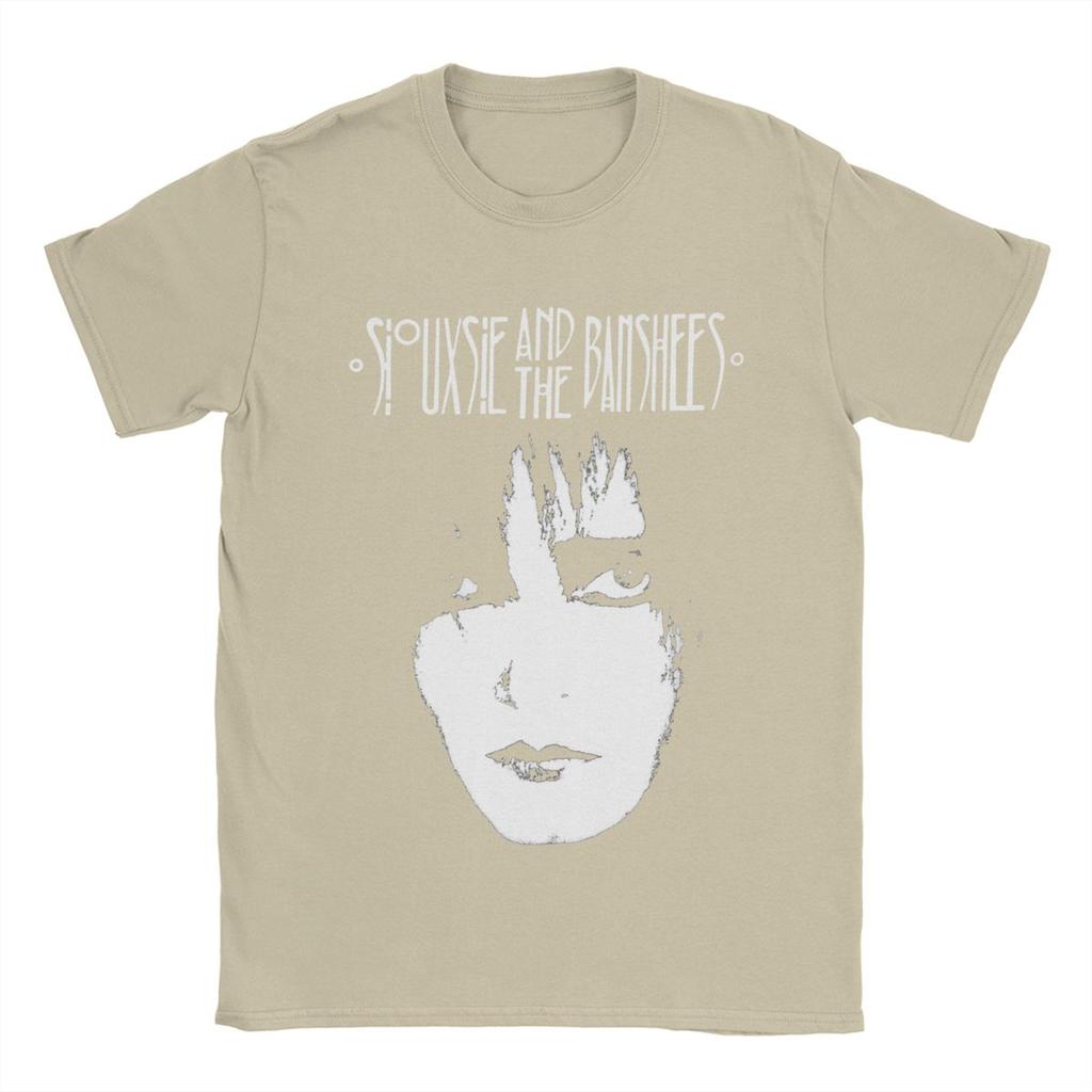 Men Siouxsie And The Banshees T Shirts Siouxsie Sioux Pure Cotton Tops Novelty Short Sleeve Crewneck Tees Summer T-Shirts