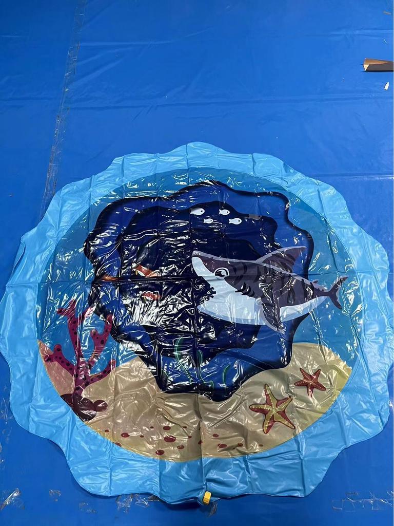 PVC Dolphin Water Spray Pad - 170cm Outdoor Children's Fountain Toy