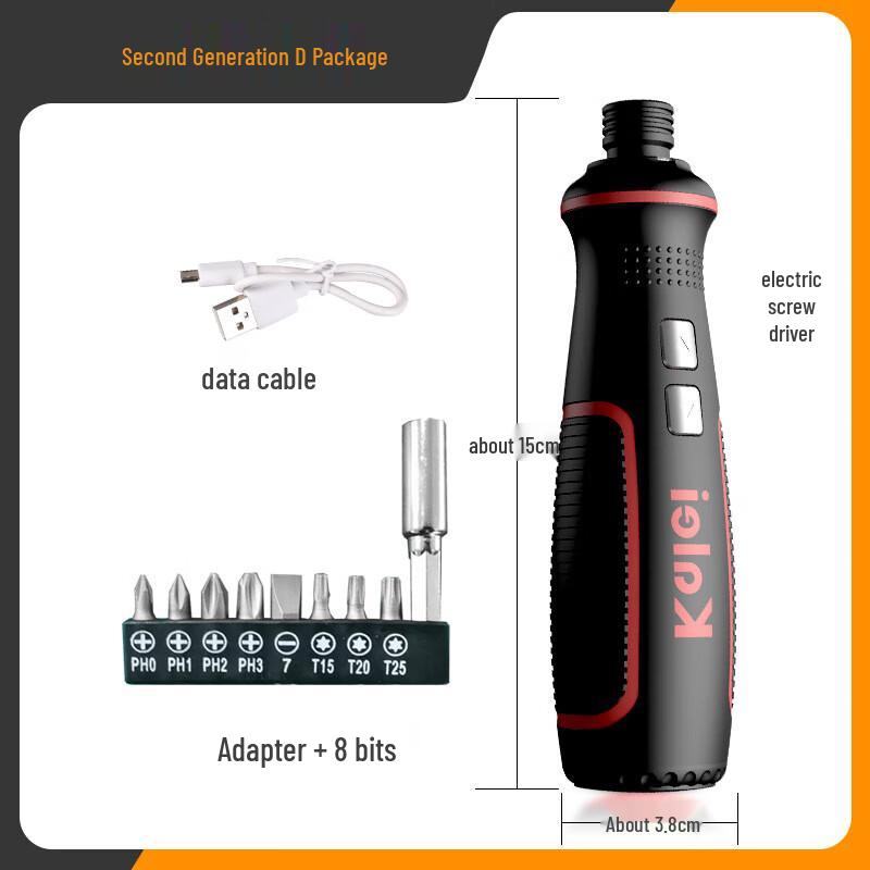 3.6V Mini Electric Screwdriver Kit CN Plug (adapter Included)