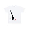X Comme Des Garçons PLAY T-Shirt Bianca Top da Uomo AE-T402-051-1