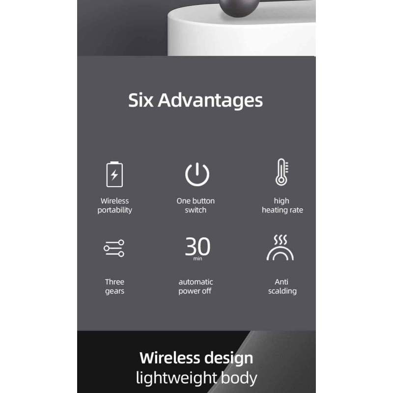 Hair Straightener and Curling Iron USB Rechargeable Styling Comb