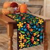 Colorful Flowers Table Runner Mexican Fiesta Day of The Dead Linen Table Runners Kitchen Table Decoration Banquet Party Decor