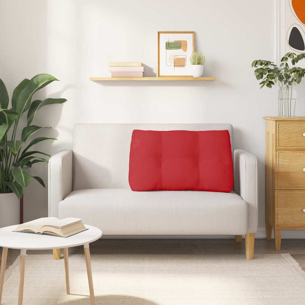 Back Cushion Red 80 x 24 x 50 cm Fabric