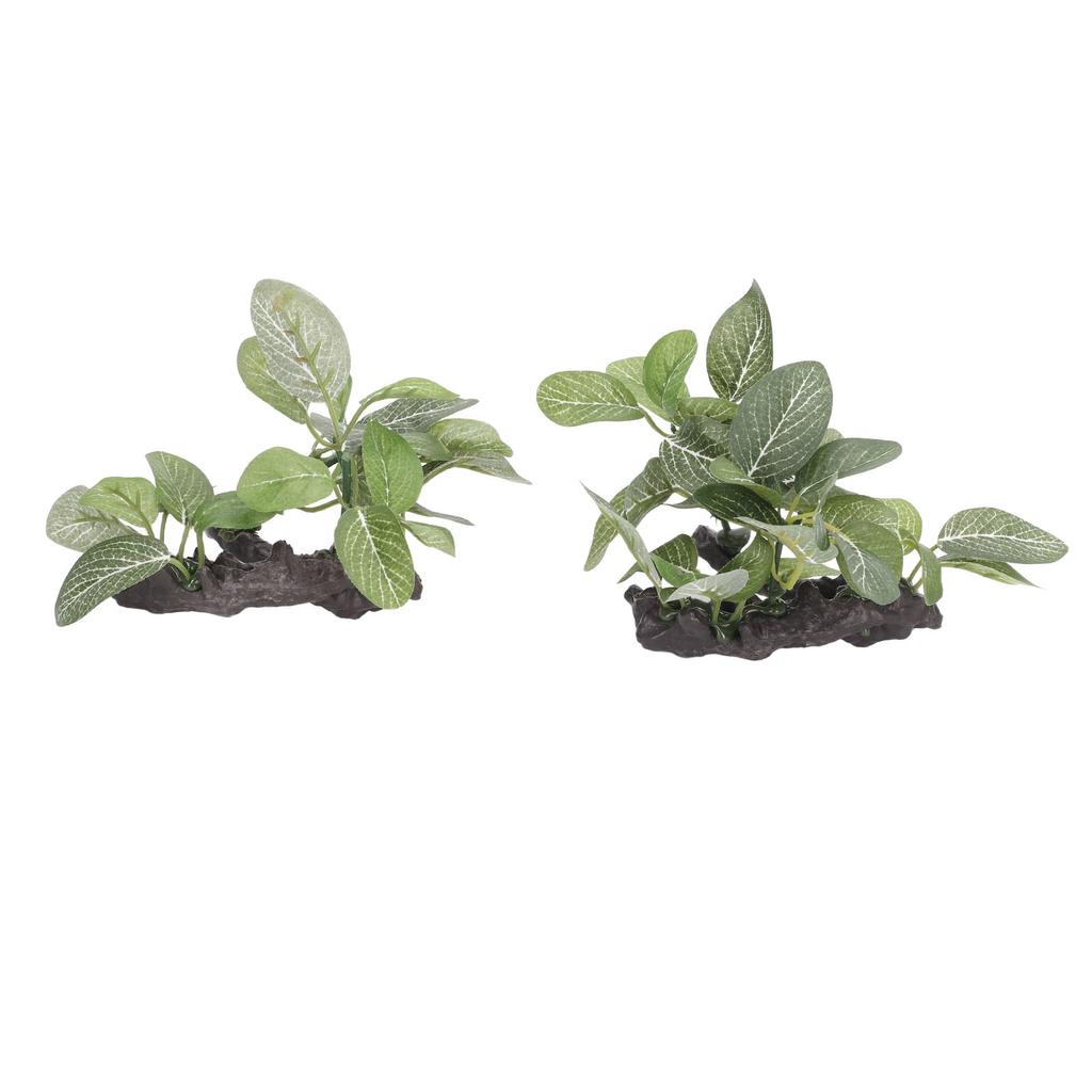 2 szt. Dekoracje Roślin Akwariowych Wysoka Symulacja Roślin Sztucznych do Aranżacji Akwariów