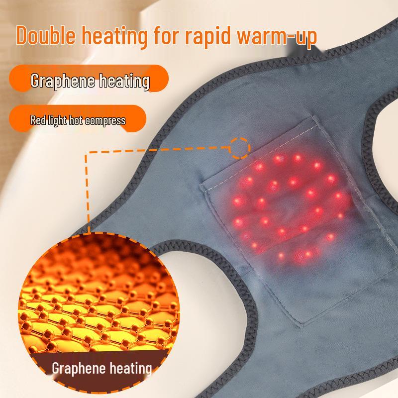 5000mAh Smart Heated Knee, Shoulder, Elbow Massager with Temperature Control and Moxibustion Therapy.