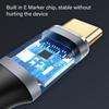 USB C Extension Cable 10Gbps Data Sync 100W Power Delivery 4K 60Hz Video Output USB C Cable with E Marker Chip
