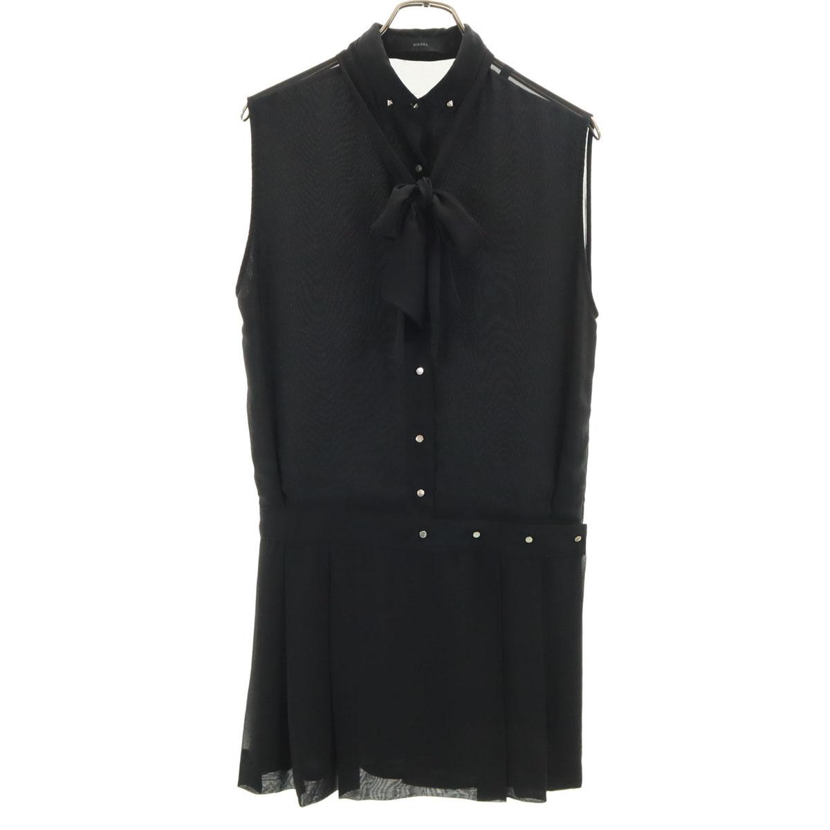 

DIESEL No sleeve mini dress S black Women Used