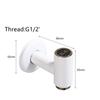 1PC Brass Bibcock White Gold/Black Gold Button Mop Pool Faucet Single Cold Water Spout Quick Open Tap Balcony Toilet
