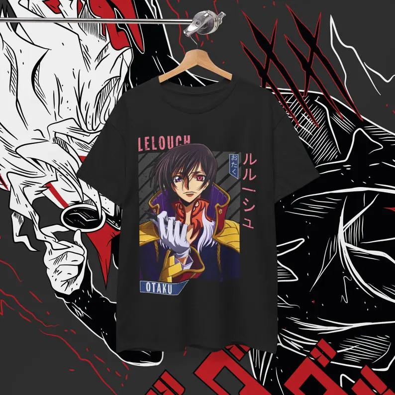 Anime Suzaku Kururugi Shirt Size S - 5Xl Black Size S - 5XL Unisex T-Shirt L