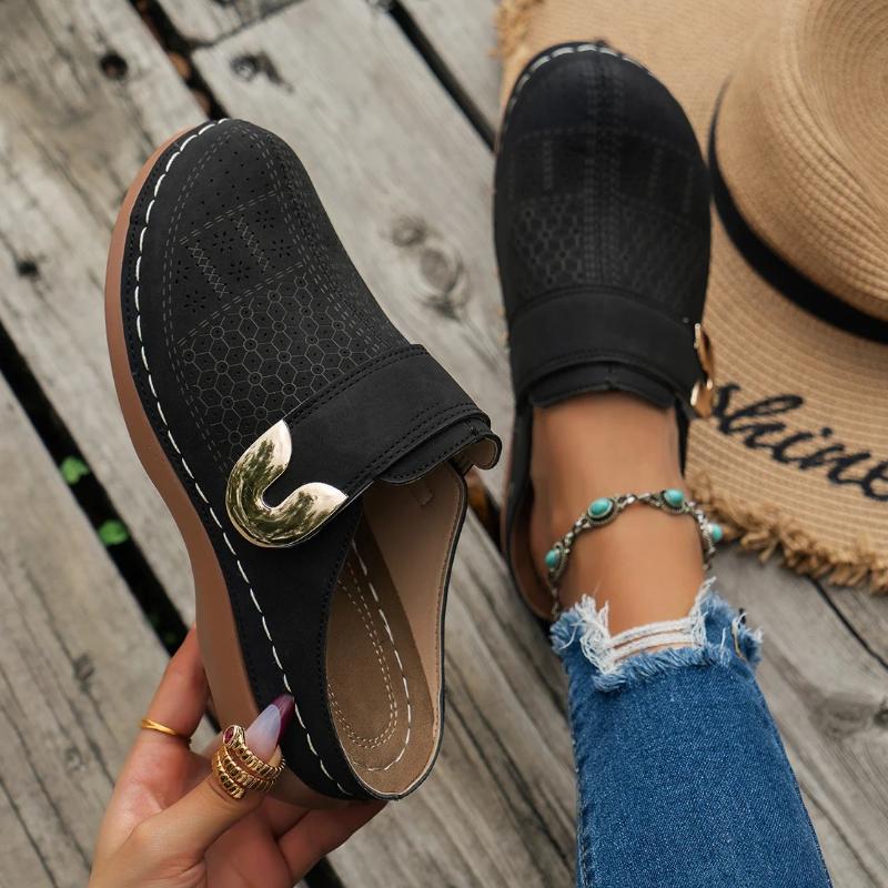 Women Slippers Summer Fashion Open Toe Shallow Sandals Flats Shoes Low Heels Slippers Slides Women Zapatos De Mujer 35EUCN36 1790₽