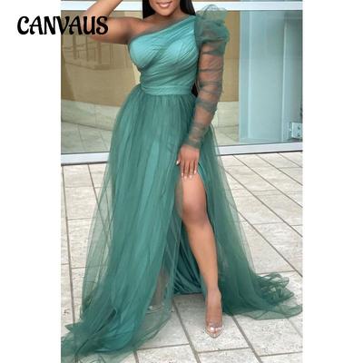 Spring and Summer Women's Dress Evening Dress Loose Mesh Dresses Commuter Large Size Party Dresses