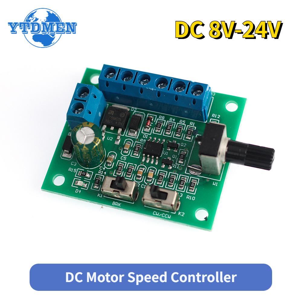 

8V-24V Brushless DC Motor Speed Controller with Drive Brushless Motor PWM Speed Control Board 18KHz синій