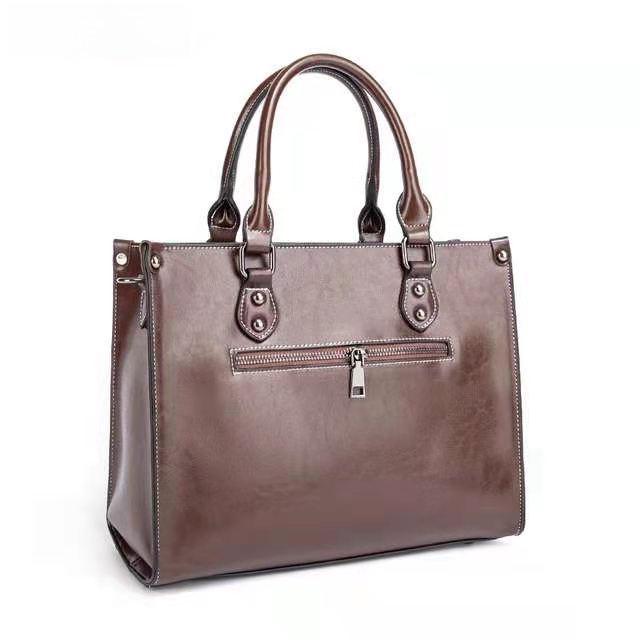 2024 Genuine Leather Women's Casual Shoulder & Messenger Bag - Trendy, All-Match Retro Style