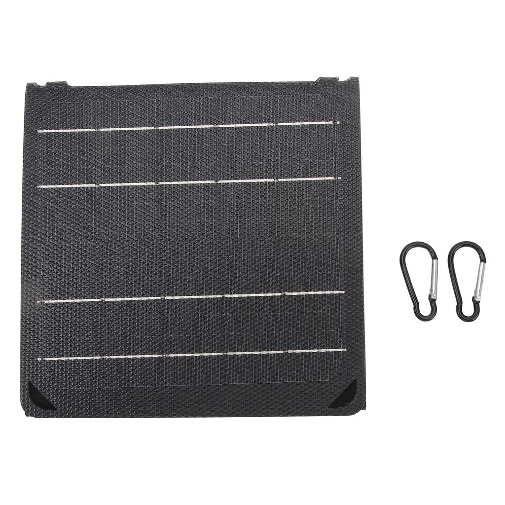 Faltbares Solarpanel 20W IPX4 Wasserdichtes Tragbares Ladegerät 5V 9V 2A mit 2 USB-Ausgängen für Outdoor