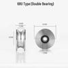 ML 304 Stainless Steel U-Shaped Pulley
