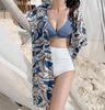 2023 Korean Twist Bikini: High Waist Color Block Two-Piece Swimwear for Women