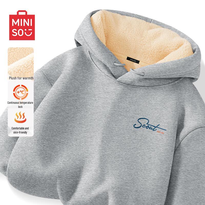 MINISO Men's Sherpa-Lined Hoodie