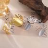 Lemegeton Personalized Name Bracelet Customized Nameplate Big Cuff Bangle Women Men Stainless Steel Jewelry Couple Family Gifts