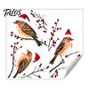 Spanish Christmas Decor Theme Static Sticker, Reusable Decorative Window Decals, Removable Transparent PVC Stickers Waterproof for Holiday Home